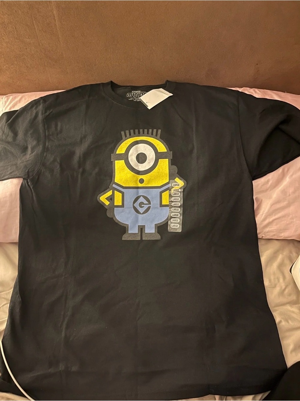 Minions Graphic Short Sleeve Tee - Black